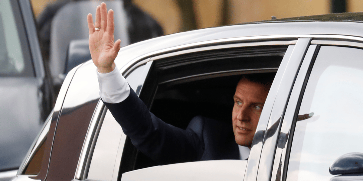 Emmanuel Macron à Berd'huis
