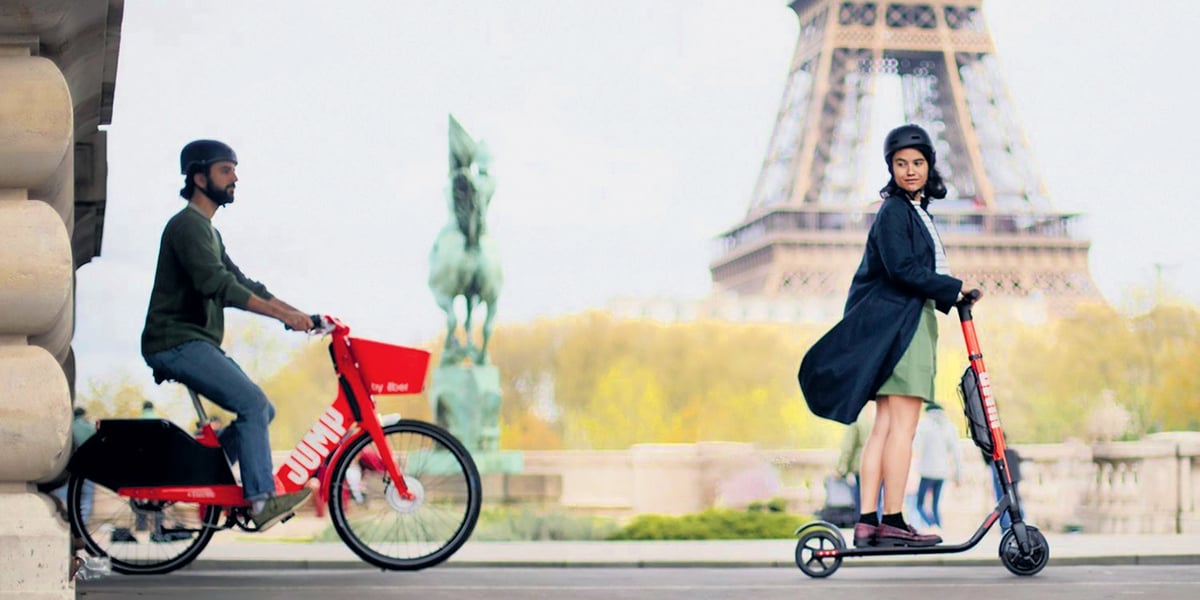 Uber a suspendu ses services de vélos et de trottinettes en libre service dans le contexte de confinement imposé pour lutter contre la pandémie de Coronavirus.