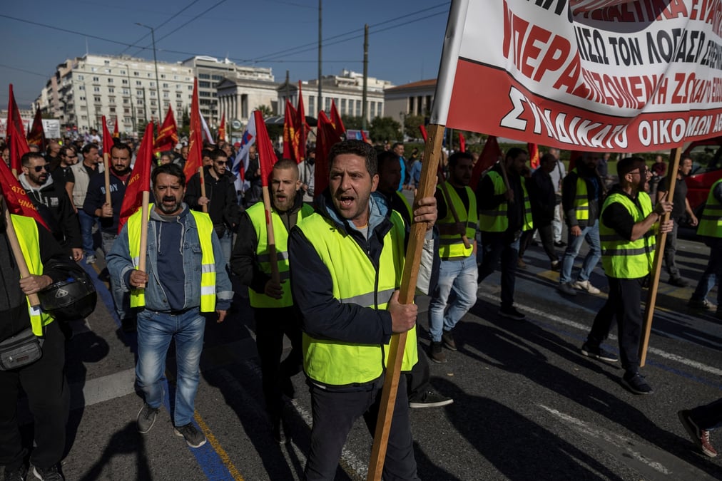 Greve generale de 24 heures en grece