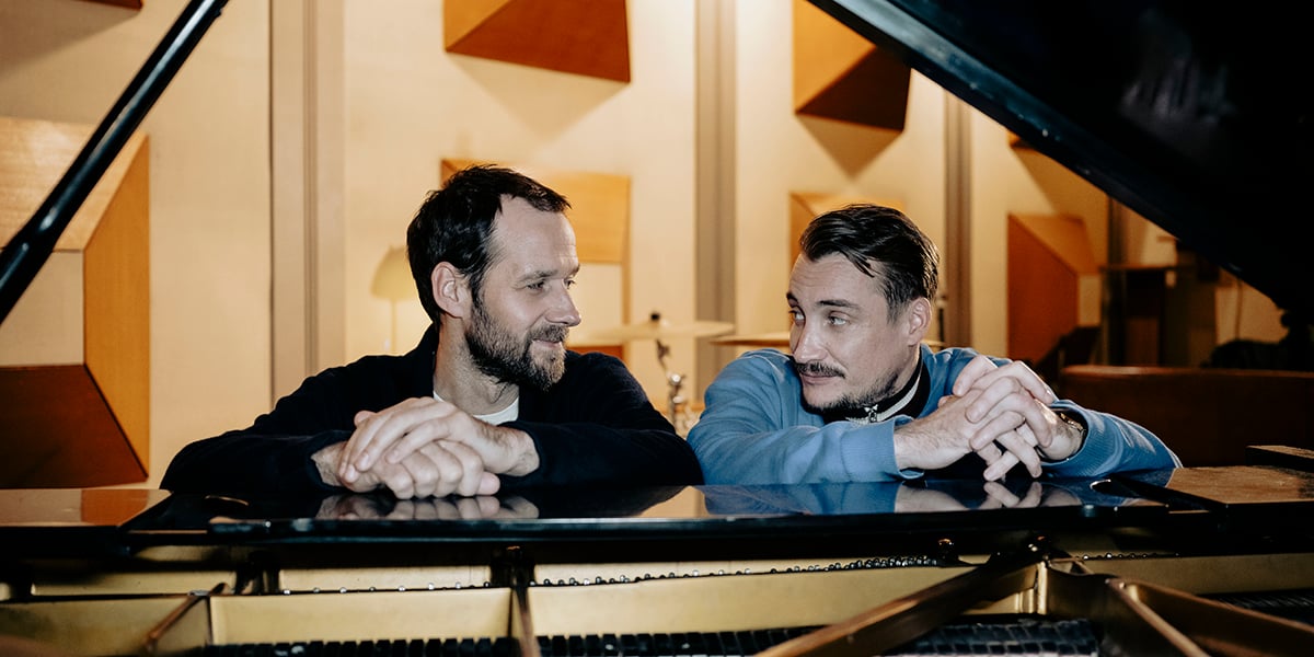 De gauche à droite, Benjamin Lavernhe et Pierre Lottin, lundi à Paris.