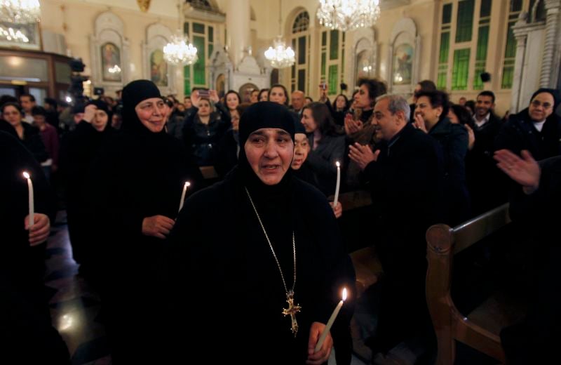 Les religieuses libérées par des rebelles syriens de retour à Damas