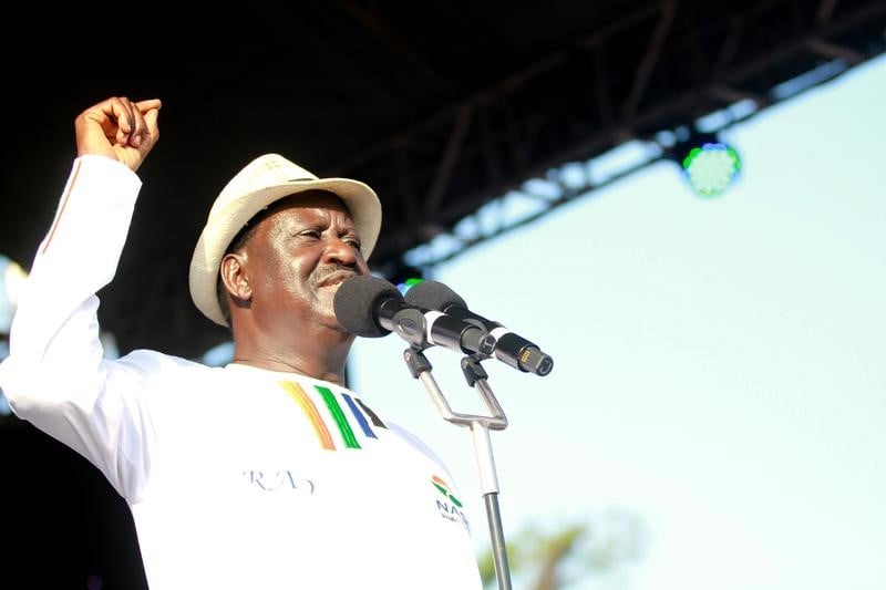 Raila odinga appelle ses partisans a manifester au kenya