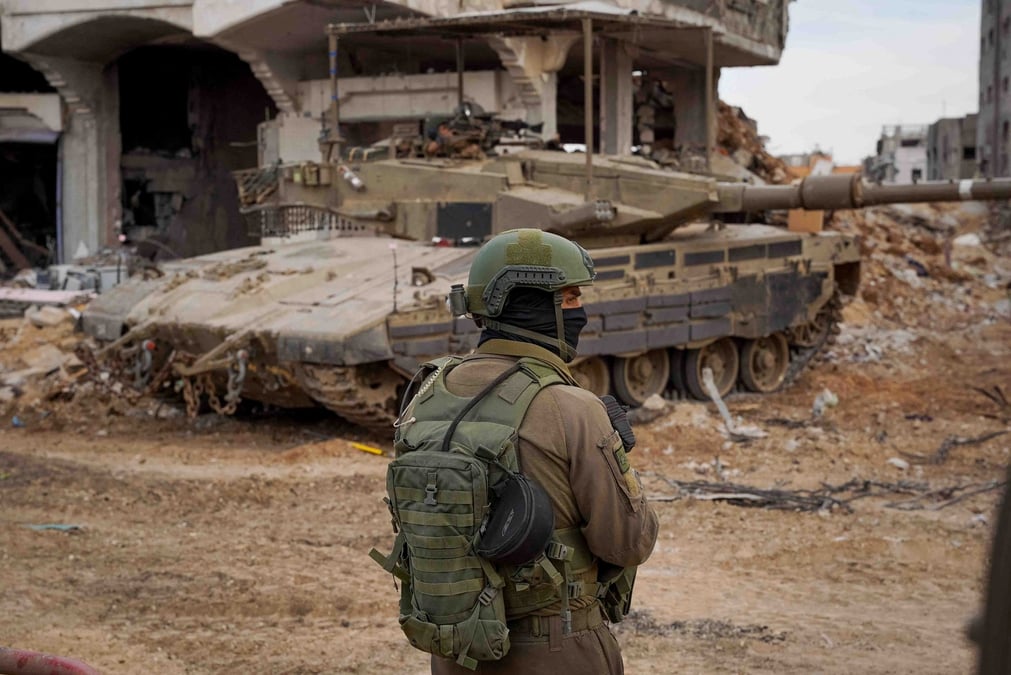 Les soldats israeliens operent dans la bande de gaza