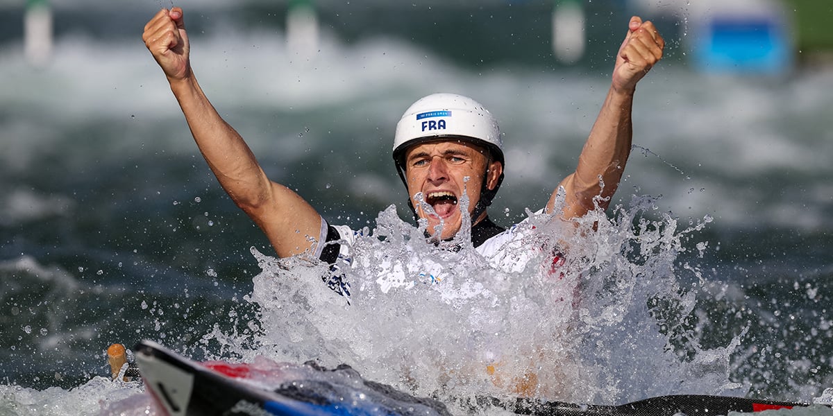 Nicolas Gestin, champion olympique de canoë slalom, le 29 juillet.