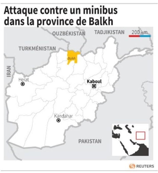 Attaque contre un minibus en afghanistan