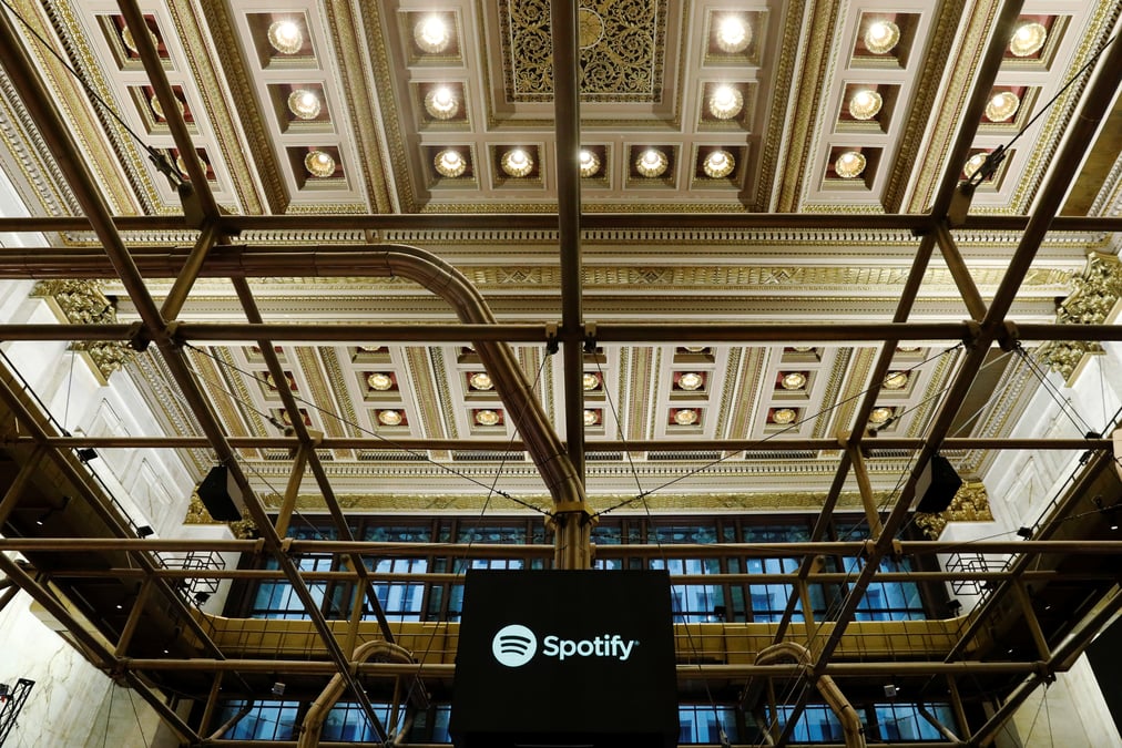Spotify decoit avec son chiffre d'affaires, le titre chute