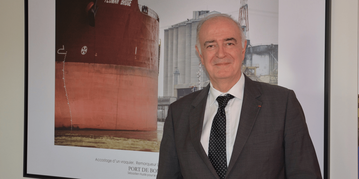 Philippe Dorthe, nouveau président du conseil de surveillance du Grand port maritime de Bordeaux.