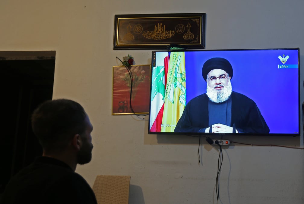 Le chef du hezbollah denonce l'entetement des autorites francaises