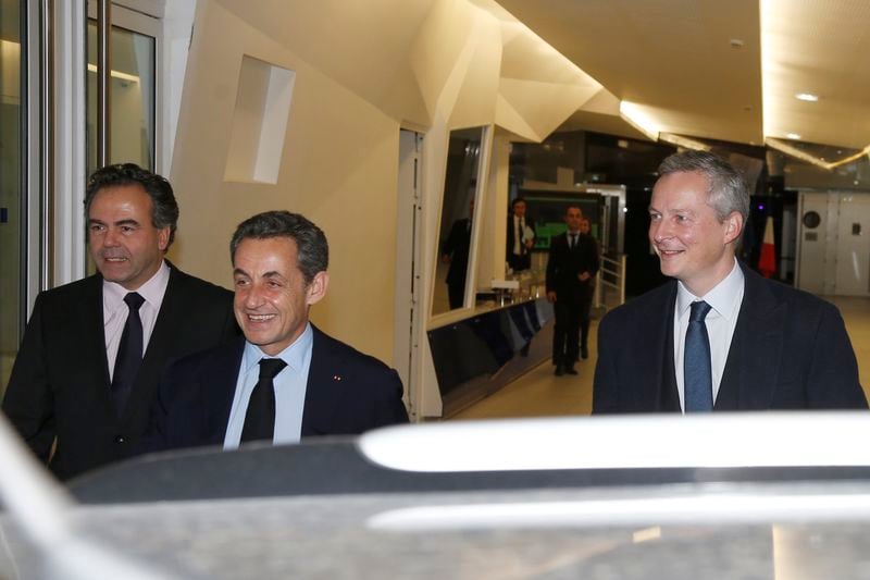 Nicolas Sarkozy et Bruno Le Maire ensemble au congrès de la CDU