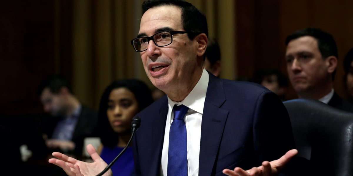 "J'espère que (le plan) sera adopté lundi parce que nous avons besoin de cet argent maintenant", le secrétaire au Trésor américain, Steven Mnuchin qui se veut optimiste quand à l'accord du Congrès.