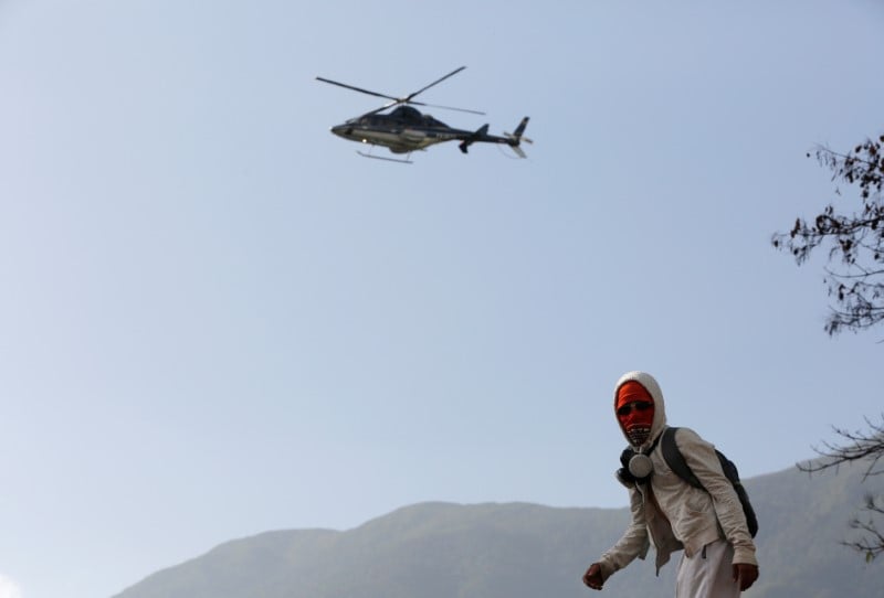 Attaque a l'helicoptere contre la cour supreme a caracas