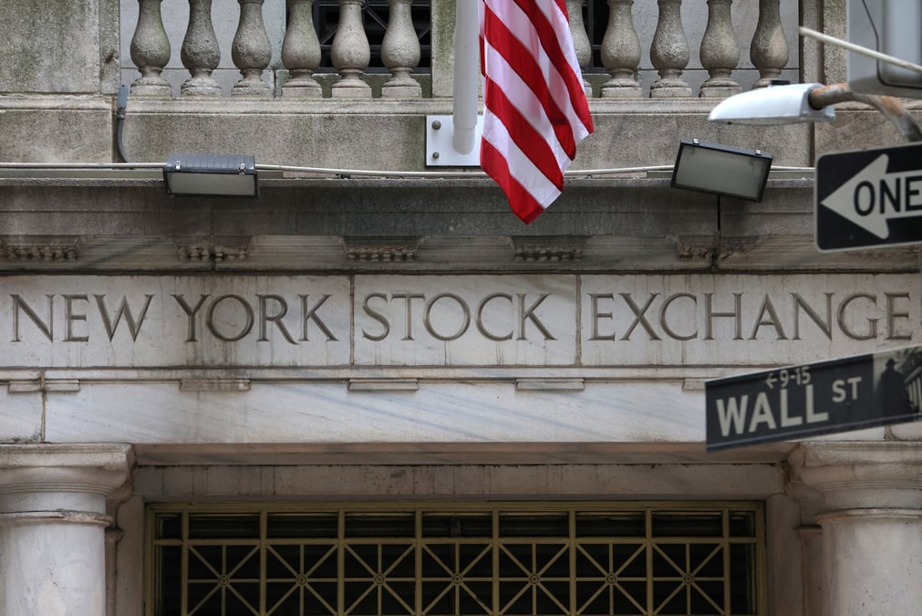 La bourse de new york a manhattan