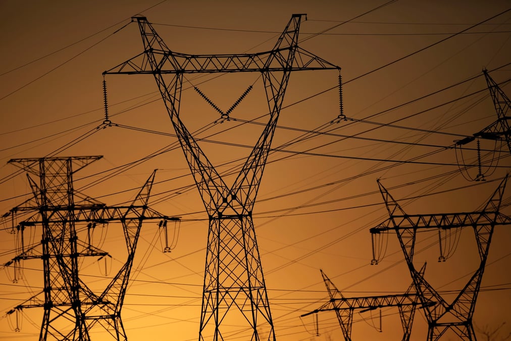 Electricité, pylônes électriques, énergie, Brésil,