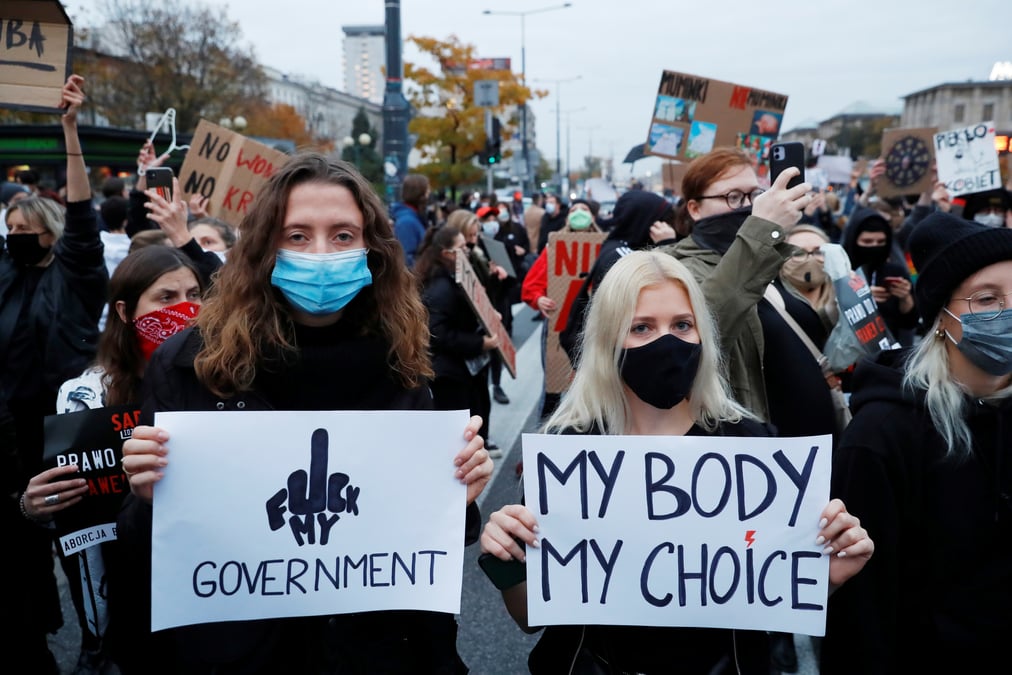 Les manifestations pour le droit a l'ivg se poursuivent en pologne