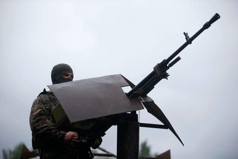 Veillée d'armes à Donetsk, dans l'est de l'Ukraine
