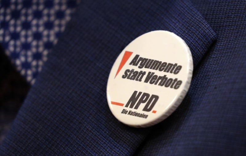 Rejet de l'interdiction du parti neo-nazi allemand