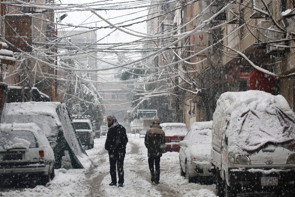 Tempete hivernale en syrie, premiere journee sans mort au combat depuis trois ans