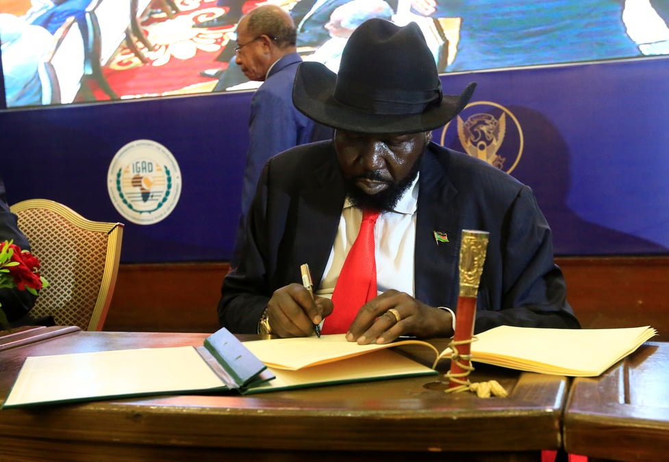 Signature d'un accord de paix au soudan du sud