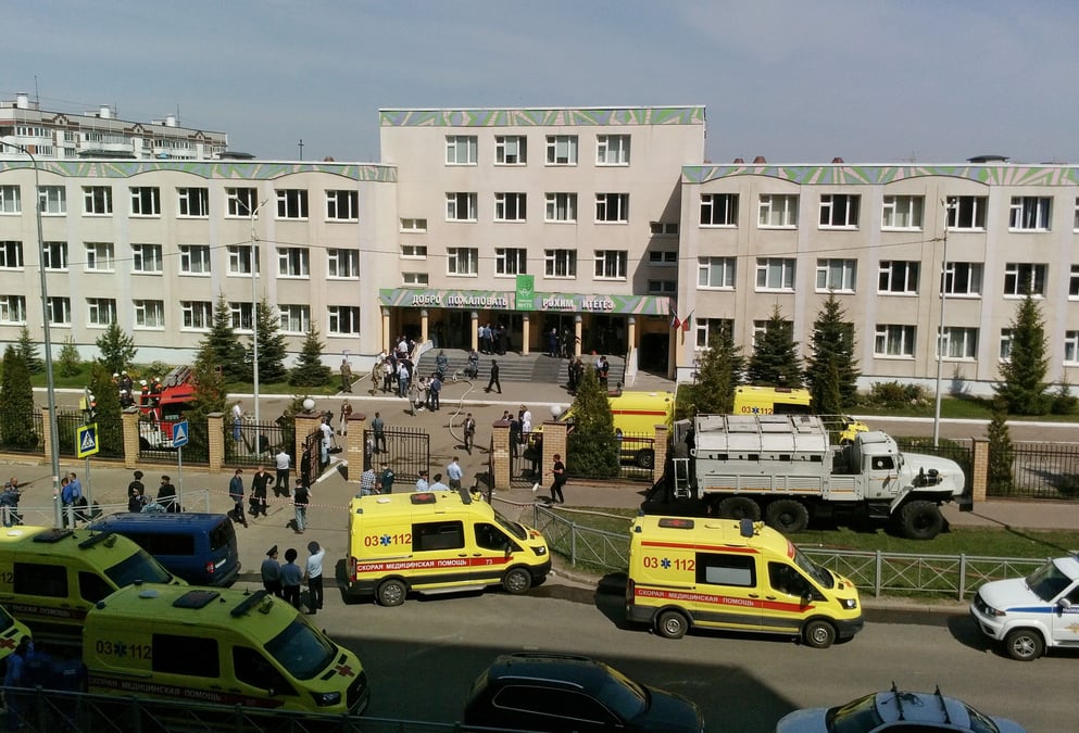 Sept morts dans une fusillade dans une ecole en russie, plusieurs blesses