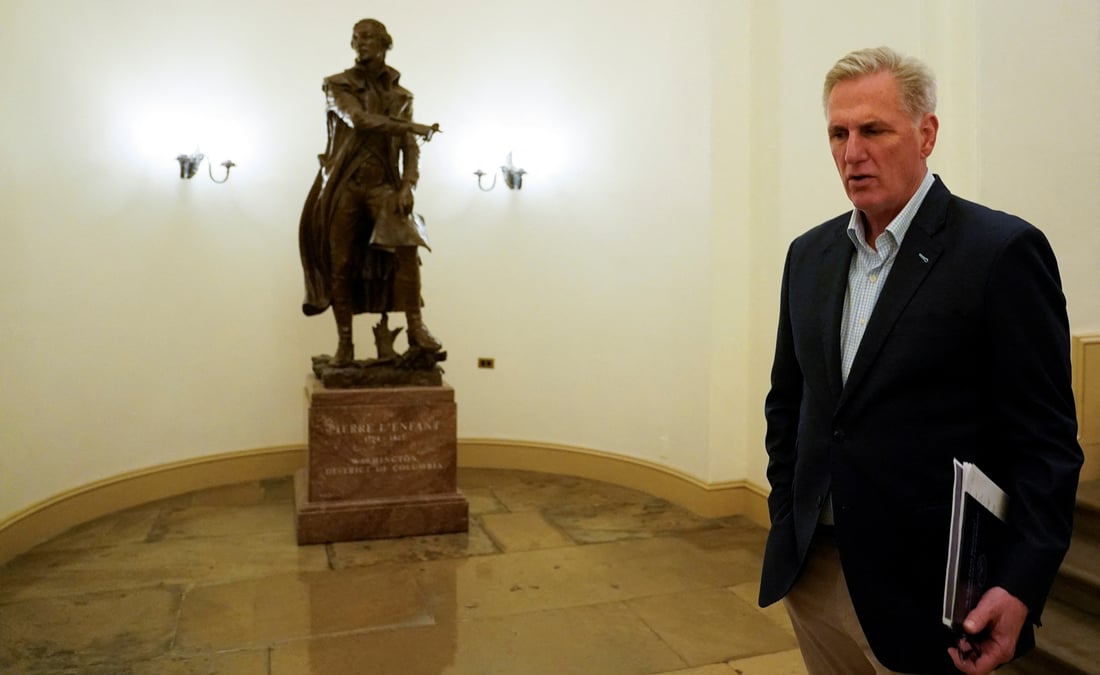 Photo du "speaker" republicain de la chambre americaine des representants kevin mccarthy