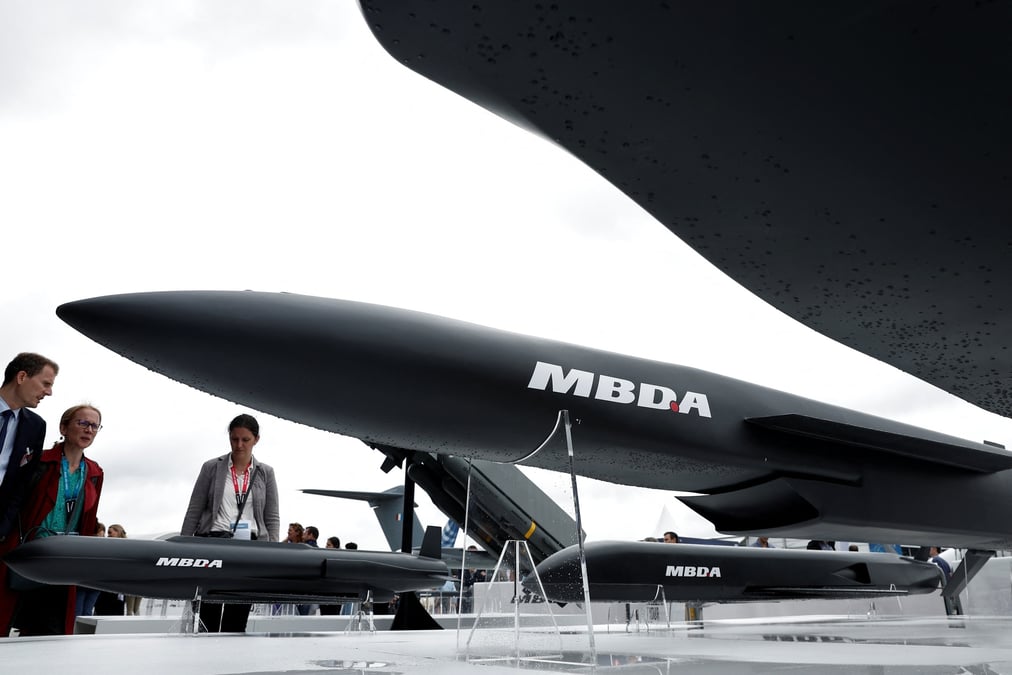 Un futur concept de missile fabrique par mbda presente au salon du bourget