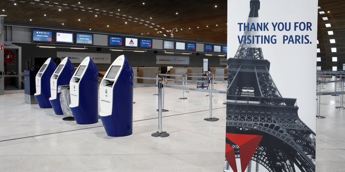 aéroport, Paris, Delta Airlines