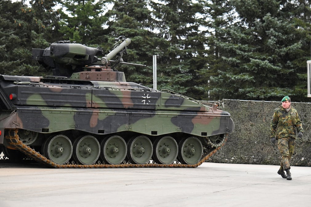 Un char marder a marienberg, en allemagne