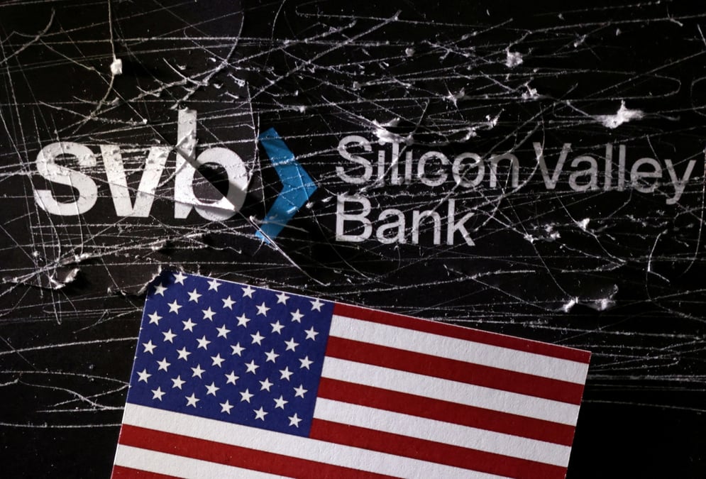 Illustration du logo detruit de sillicon valley bank