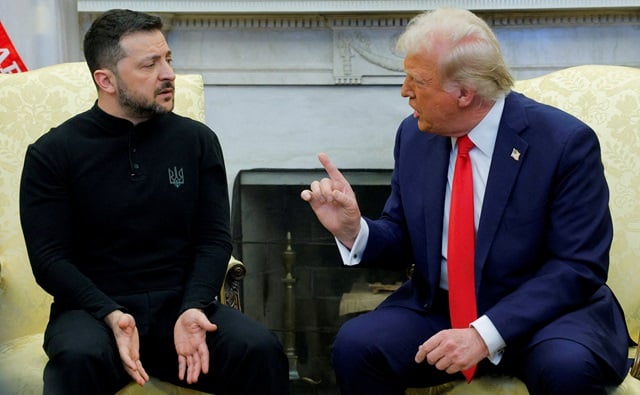 Volodymyr Zelensky et Donald Trump à la Maison Blanche vendredi dernier.