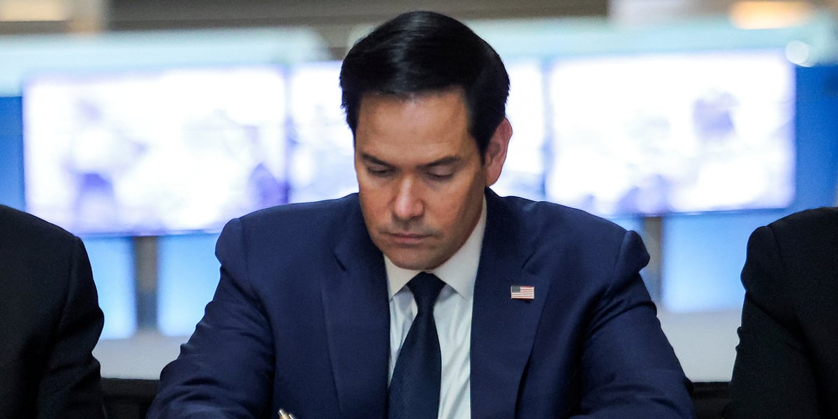Le secrétaire d'Etat américain Marco Rubio en visite à Jérusalem.