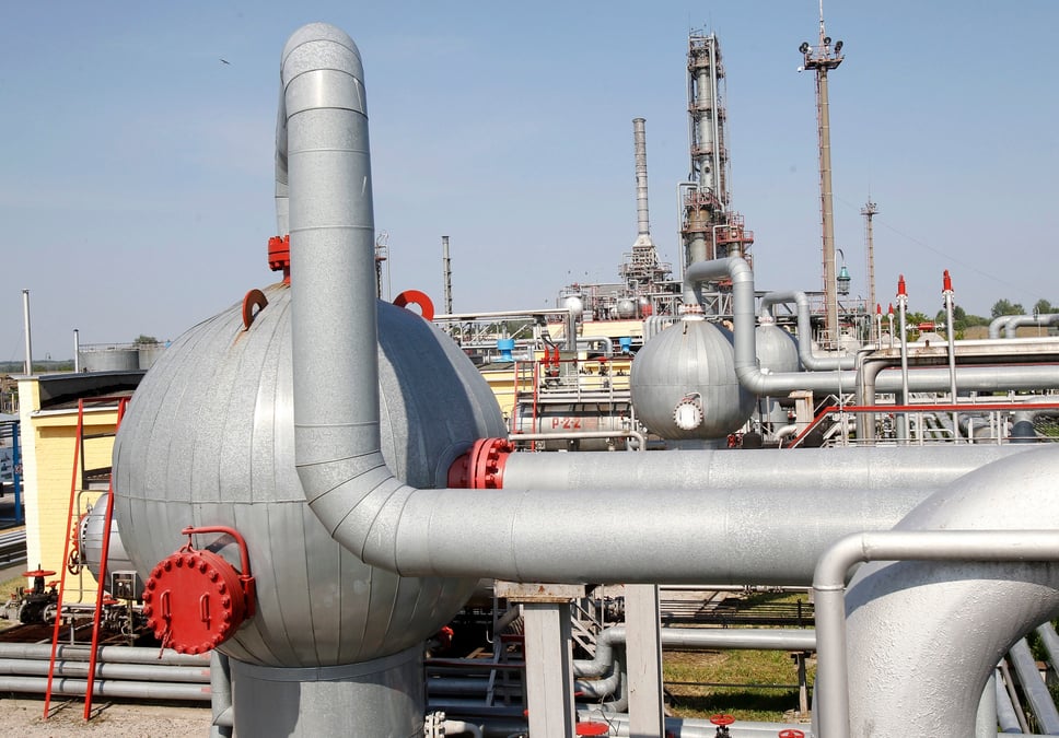 Un point de concentration de gaz a soloha, proche de kiev