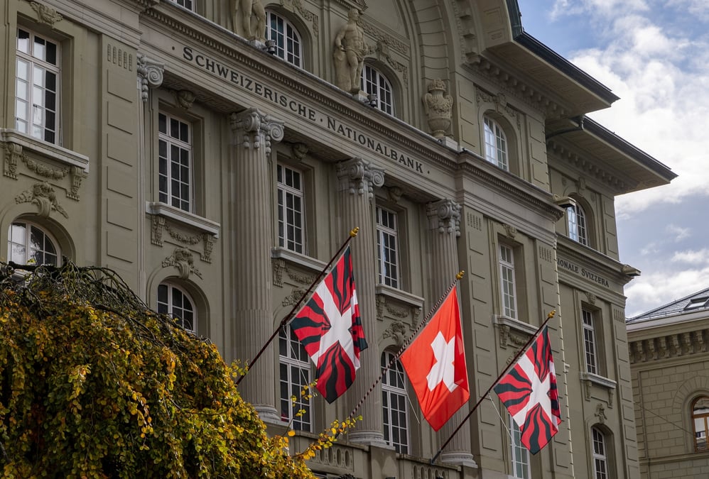 Le siege de la banque nationale suisse (bns) a berne