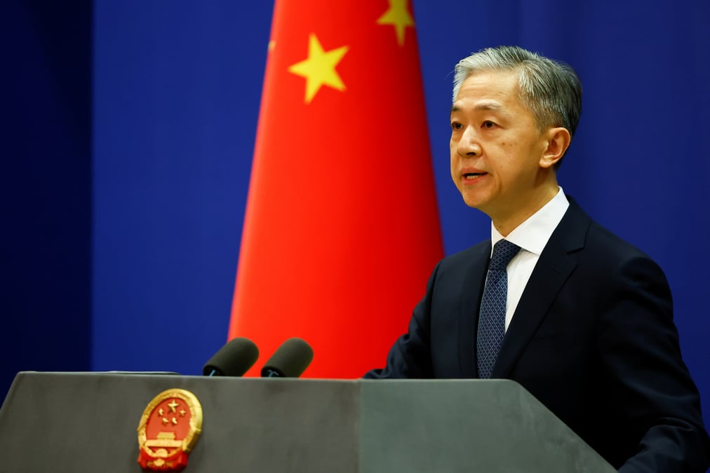 Le porte-parole du ministere chinois des affaires etrangeres wang wenbin