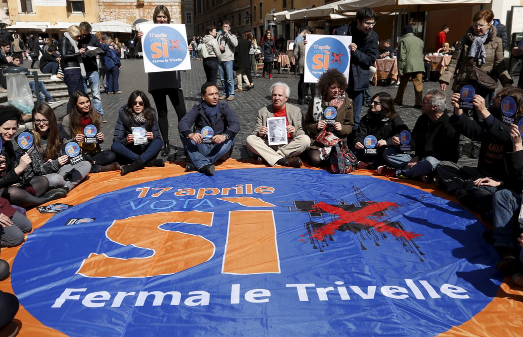 Referendum en italie sur les forages petroliers et gaziers offshore