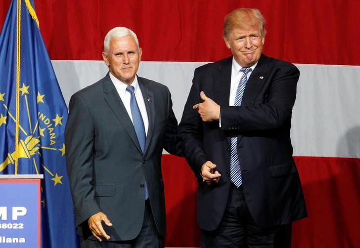Mike pence colistier de donald trump