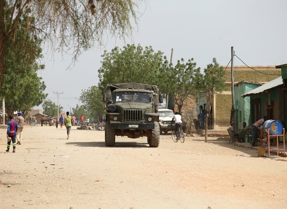 Une patrouille de l'armee ethiopienne