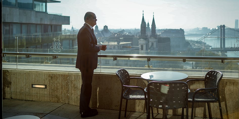 Olaf Scholz s'est rendu à Budapest, en Hongrie, le 8 novembre dernier.