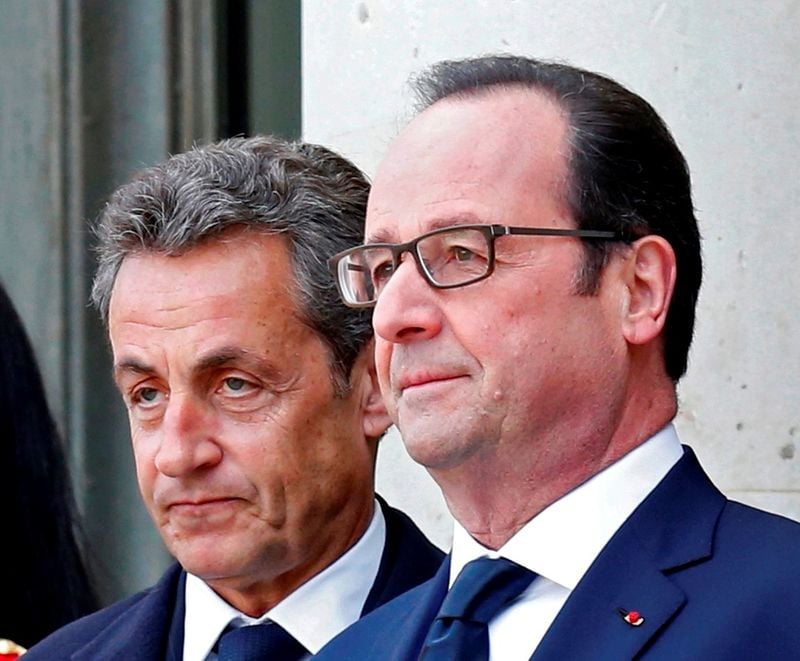 Les cotes de francois hollande et nicolas sarkozy en chute libre