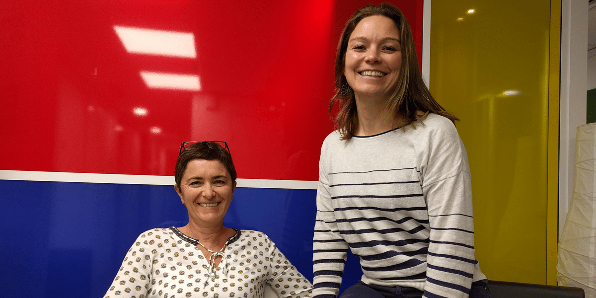 Virginie Hils, présidente de Comptoir de Campagne et Sylviane Barcet, son associée
