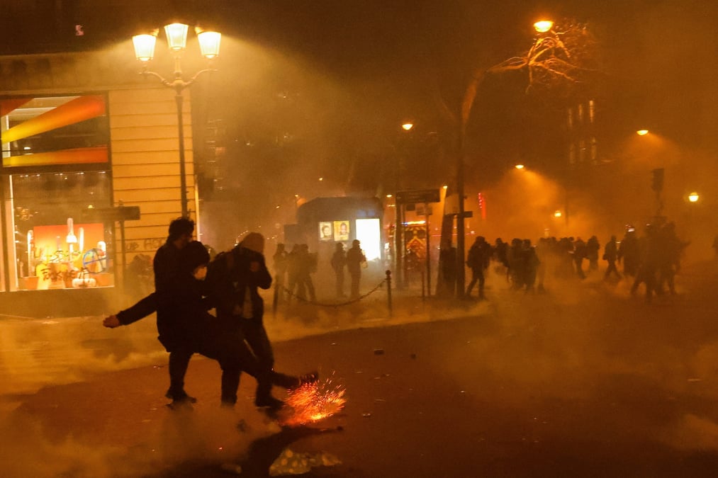 Neuvieme jour de greve nationale et de protestation en france contre la reforme des retraites