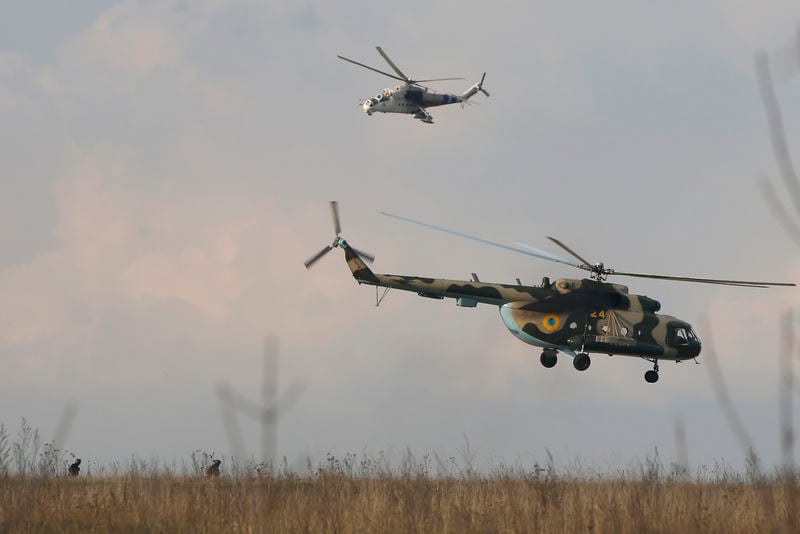 Démonstration de force de l'armée dans Kramatorsk en Ukraine