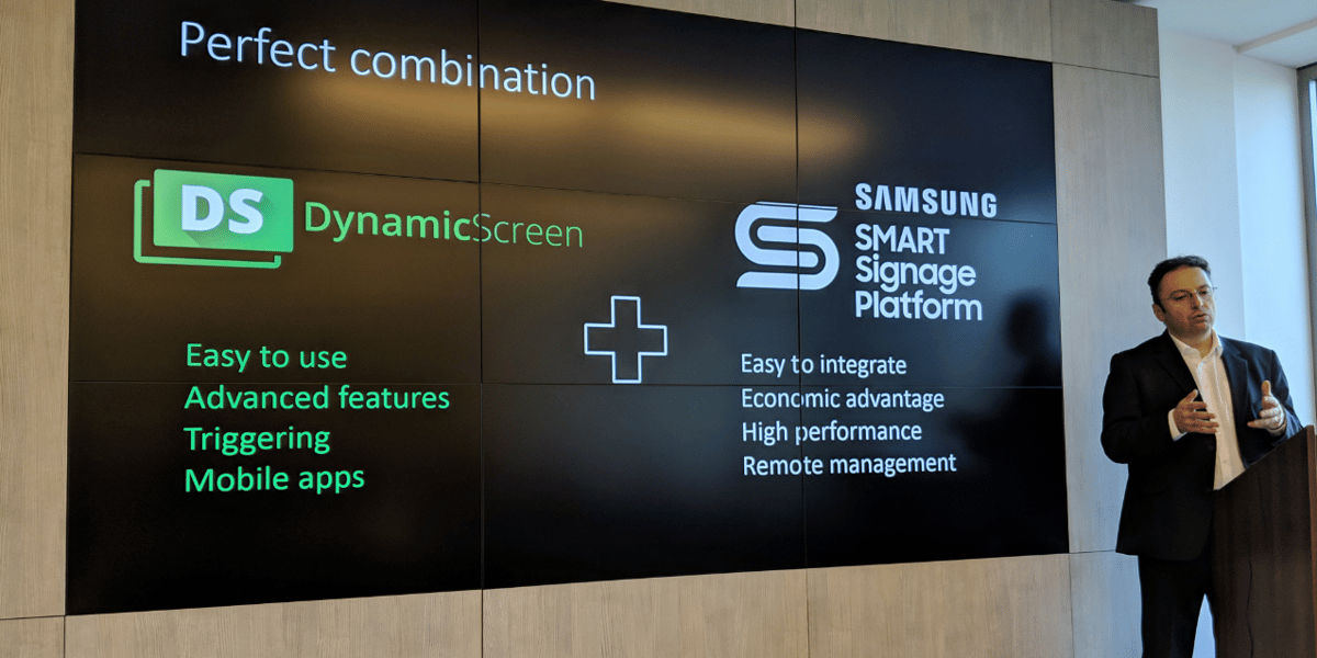 DynamicScreen partenariat Samsung