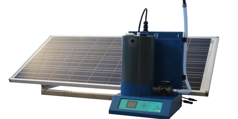 Aura peut être banché sur secteur ou fonctionner grâce de l'énergie solaire.