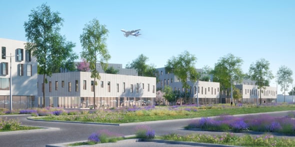Le programme Air Parc One, campus tertiaire réalisé par CFC Développement aux portes de l'aéroport de Montpellier Méditerranée, a livré son premier bâtiment en janvier.