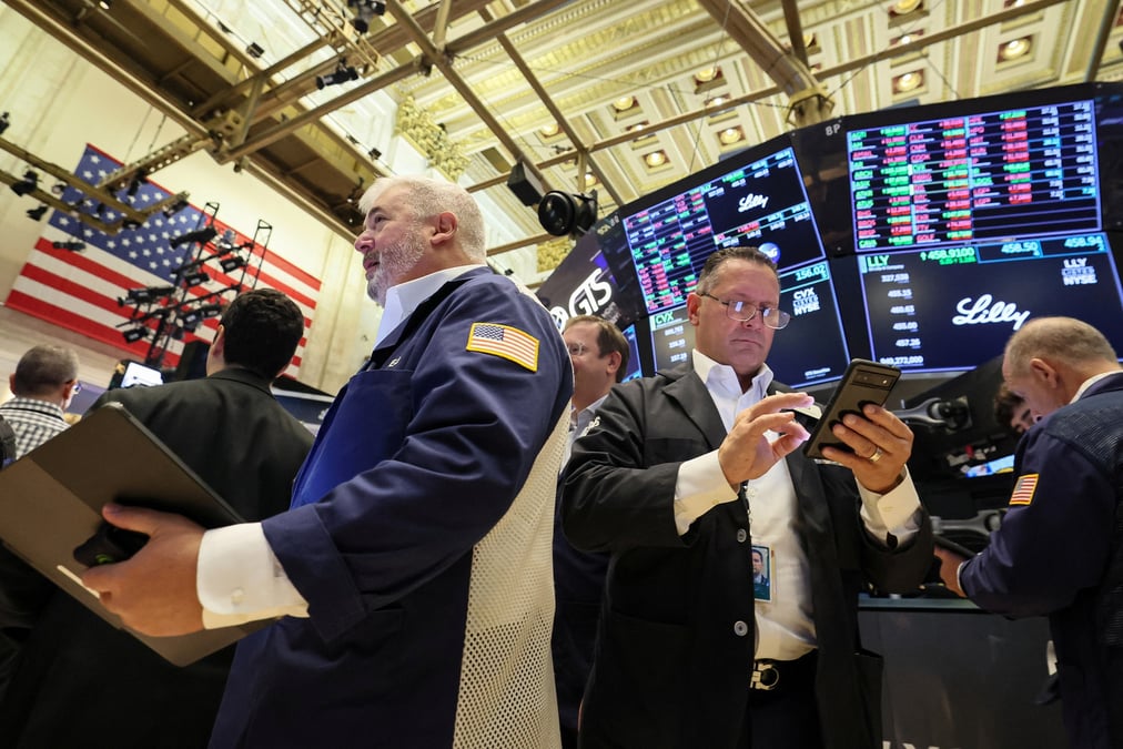 Des traders a la bourse de new york
