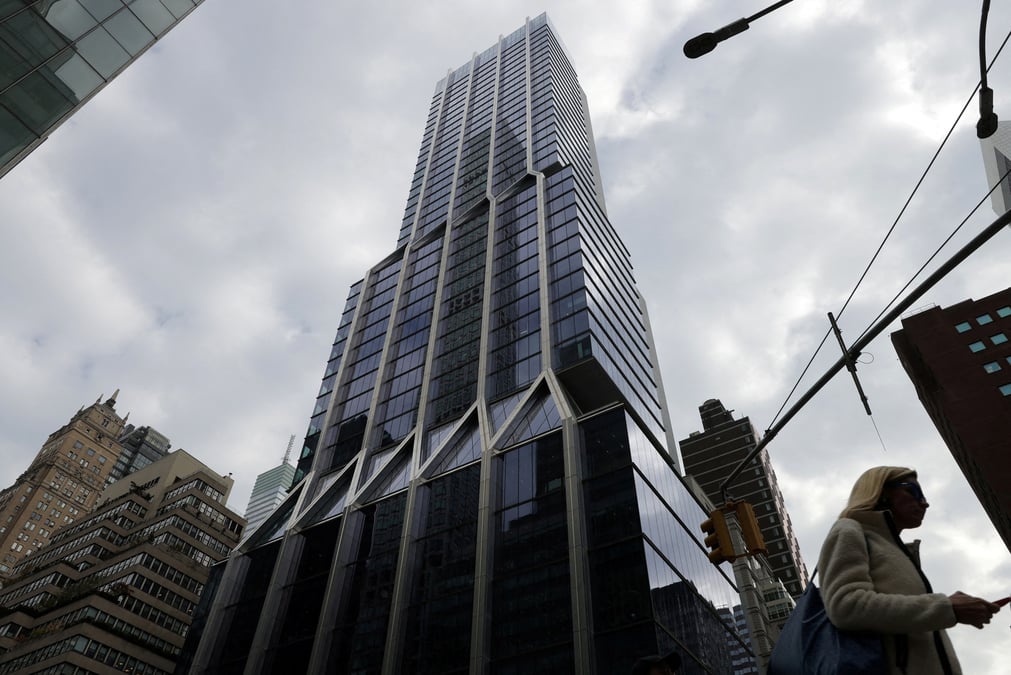 Photo d'archives des bureaux a new york, aux etats-unis