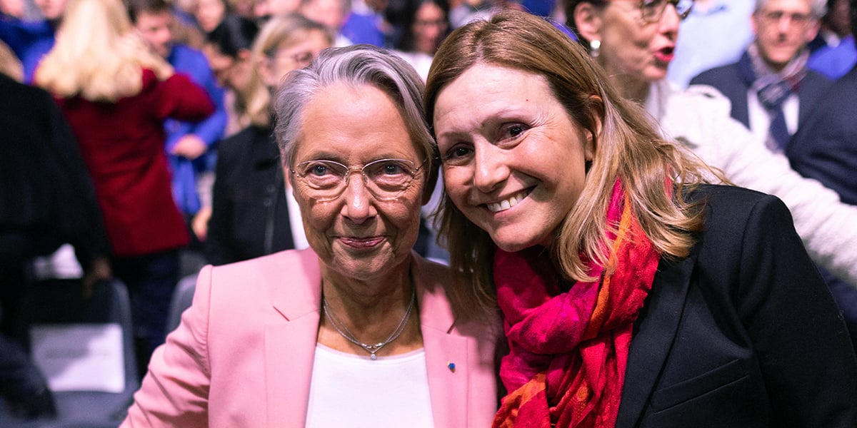 Élisabeth Borne et Yaël Braun-Pivet.