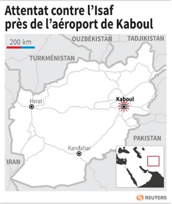 L'Isaf cible d'un attentat près de l'aéroport de Kaboul