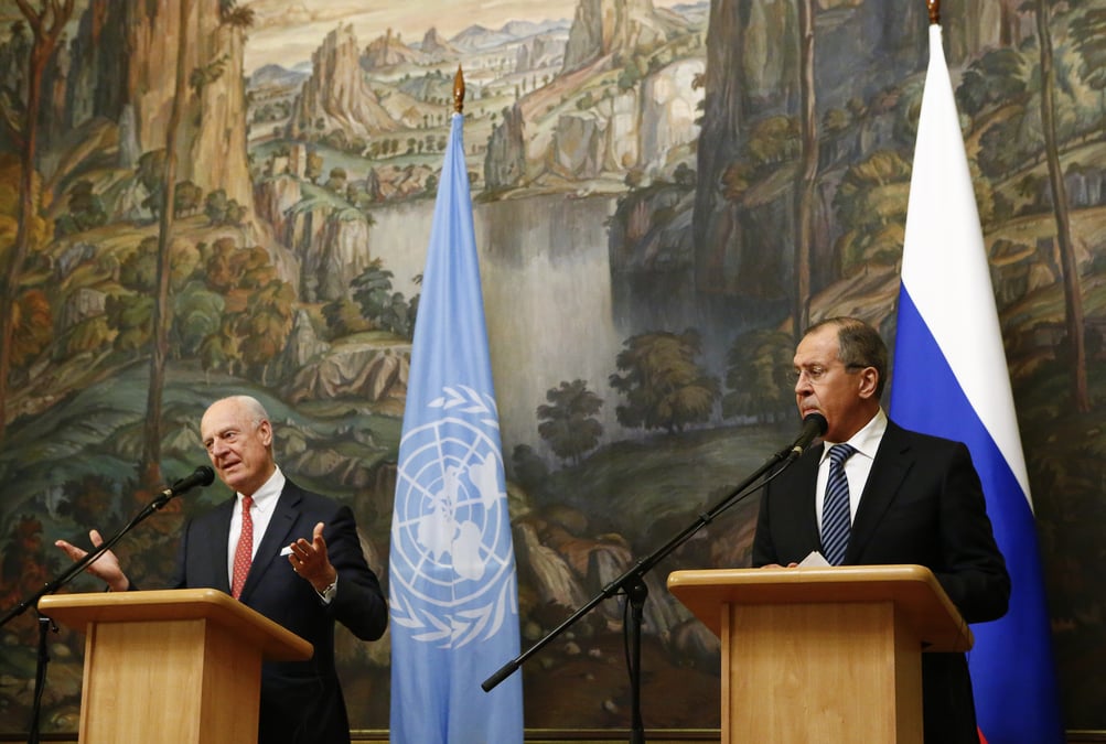 L'emissaire de l'onu pour la syrie attendu vendredi a moscou