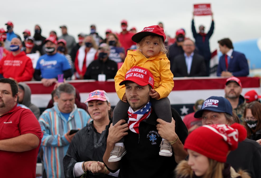 Trump mobilise ses partisans dans le michigan